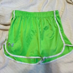 Under Armour, green athletic shorts